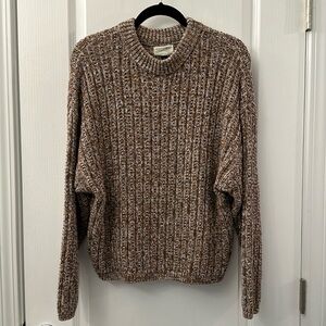 Universal Thread size XL Chunky Weight Sweater tan/burnt orange/brown EUC